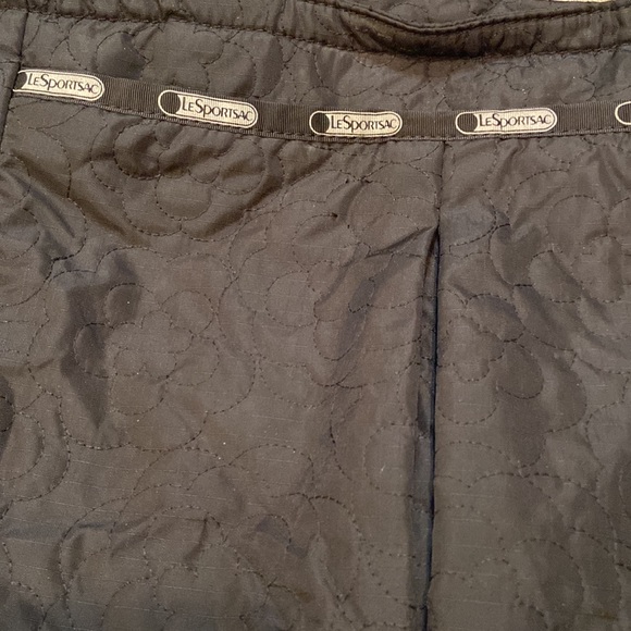 LeSportSac Black Floral Embroidered Tote Bag - Picture 2 of 4